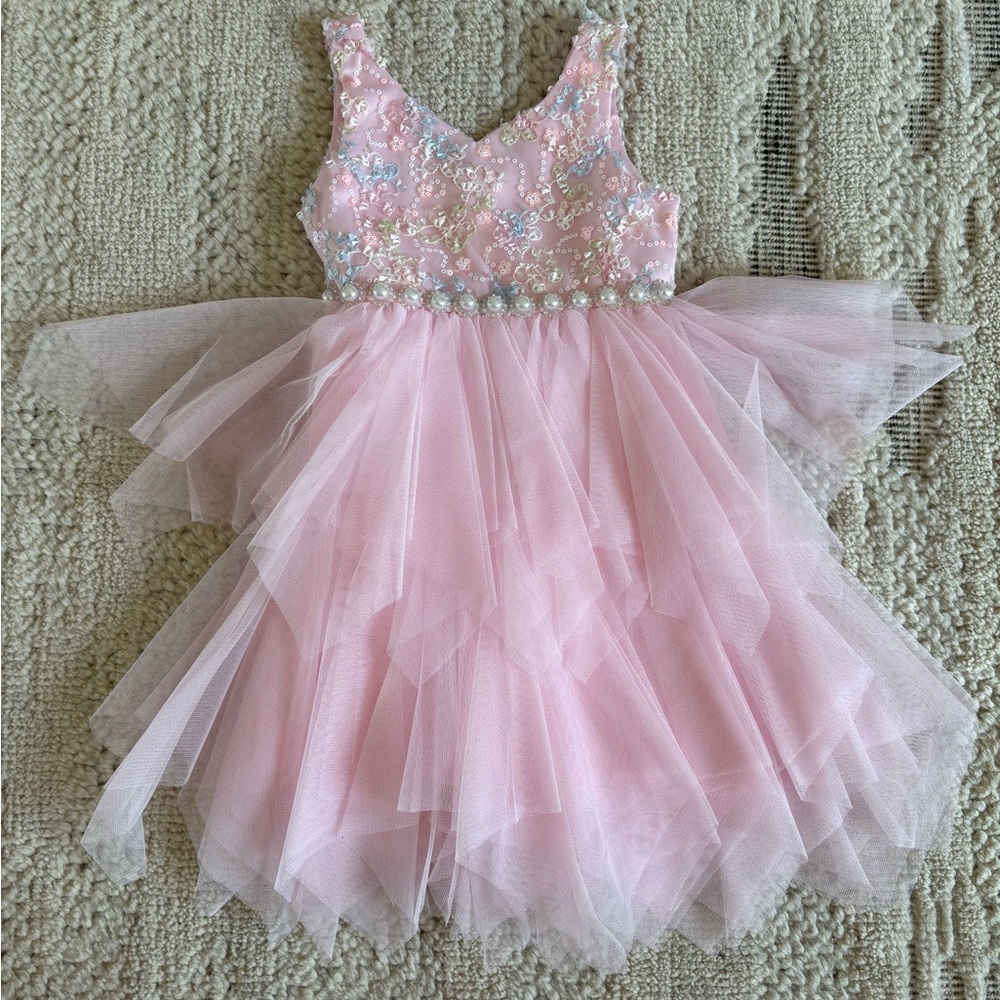 NWOT American Princess Light Pink Tulle Dress, Size 2T